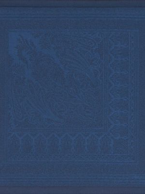 Raštuotas šilkinis šalikas su paisley raštu Etro mėlyna