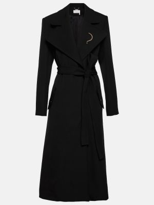 Płaszcz wełniany Chloã© czarny