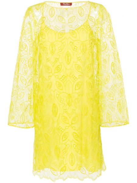 Μίντι φόρεμα Max Mara κίτρινο