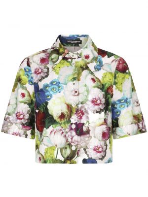 Hemd aus baumwoll mit print Dolce & Gabbana