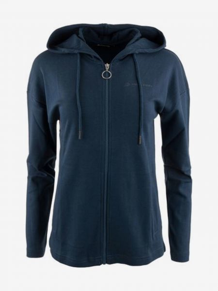Mikina s kapucí na zip Alpine Pro modrá