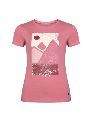 Medvilninis marškinėliai Alpine Pro rožinė