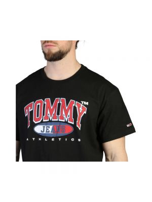 Camisa manga corta de cuello redondo Tommy Hilfiger negro