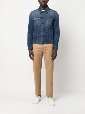 Jeansjacke aus baumwoll Canali blau
