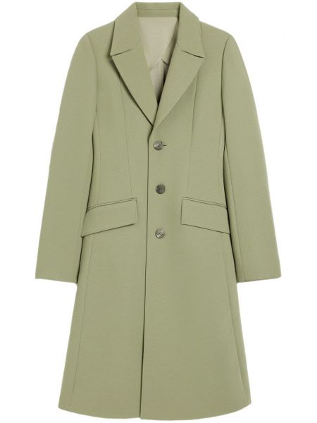 Вълнено палто Ami Paris зелено