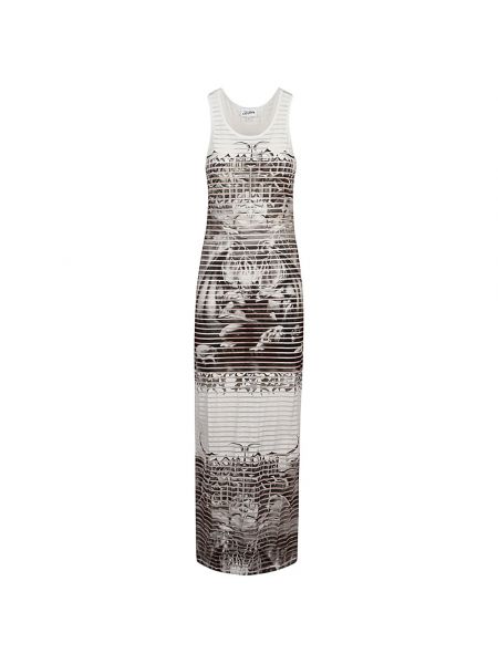 Sukienka długa Jean Paul Gaultier biała