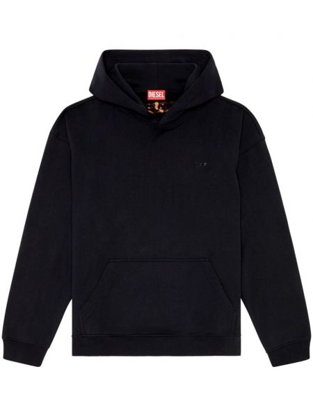 Hoodie aus baumwoll Diesel schwarz