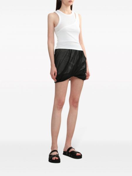 Hedvábné mini sukně Helmut Lang černé