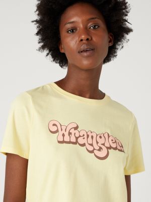 Tričko Wrangler žltá