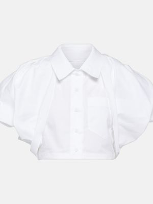 Medvilninė marškiniai Jacquemus balta