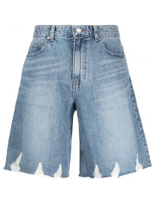 Zerrissene jeans shorts System blau