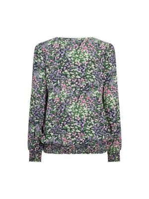 Bluse mit print mit v-ausschnitt Soyaconcept pink