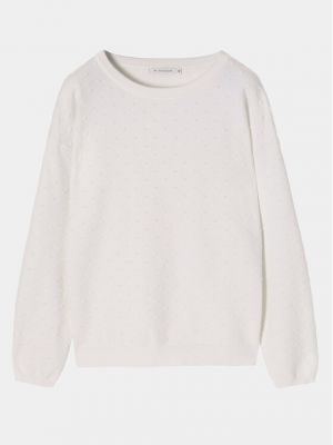 Oversize пуловер Tatuum бяло