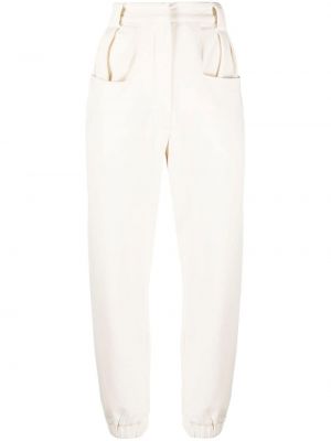 Памучни спортни панталони Thom Krom бяло