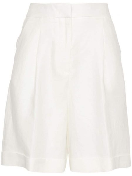 Lanene kratke hlače Peserico bijela