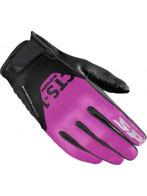 Женские мотоциклетные перчатки Spidi, черный/розовый