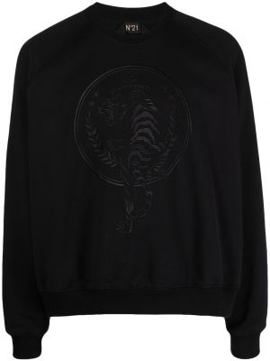 Hímzett pulcsi N°21 fekete