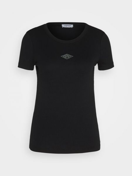 Koszulka z nadrukiem Esprit czarna