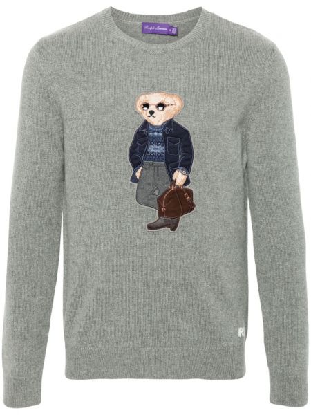 Striktrøje Ralph Lauren Collection grå