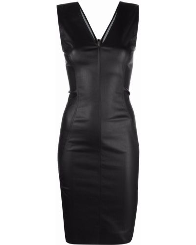 V-hals dress Rick Owens svart