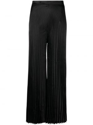 Pantalon taille haute plissé L'idée noir