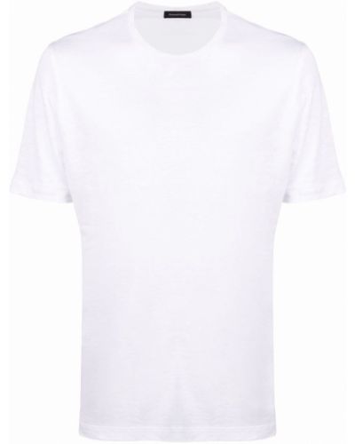 Camiseta de cuello redondo Ermenegildo Zegna blanco