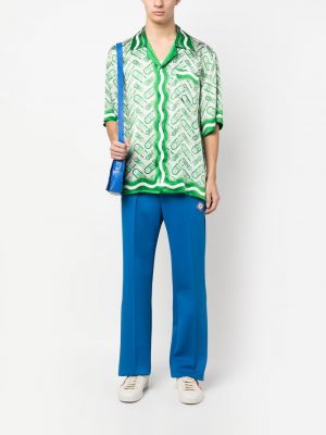 Sportovní kalhoty s výšivkou Casablanca modré