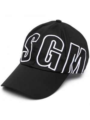 Gorra con bordado Msgm negro