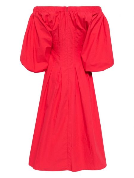 Medvilninis tiesi suknele Rejina Pyo raudona