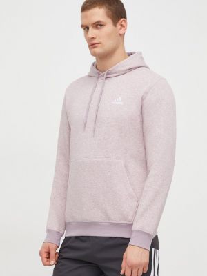 Hoodie s kapuljačom s melange uzorkom Adidas ružičasta