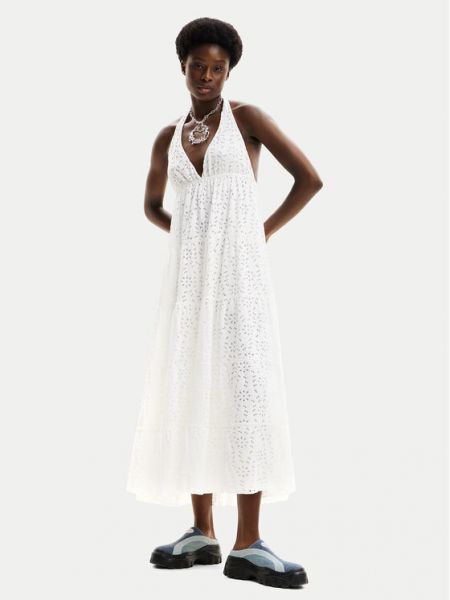Φόρεμα Desigual λευκό