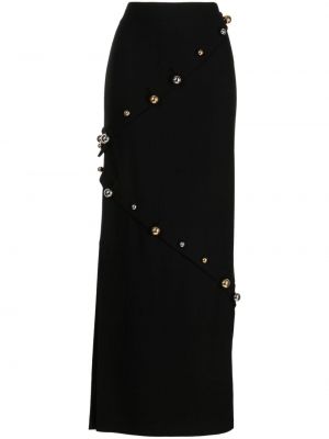 Puzdrová sukňa na gombíky A.w.a.k.e. Mode čierna