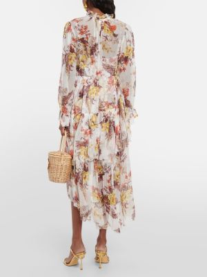 Midi haljina s cvjetnim printom Zimmermann