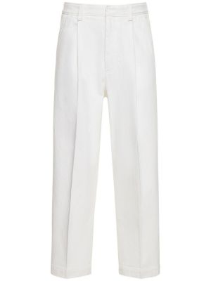 Pantalones de algodón Zegna blanco