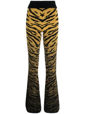 Pantaloni din jacard cu model zebră Gcds