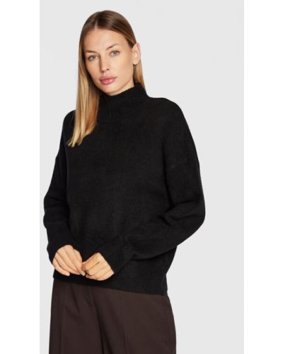 Pull en tricot large Gina Tricot noir