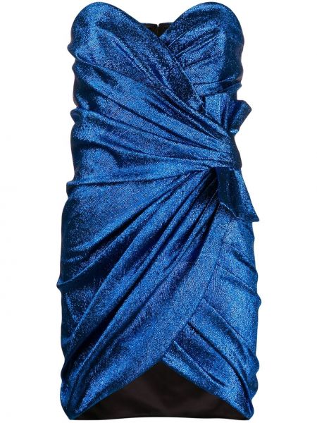 Mini vestido Saint Laurent azul
