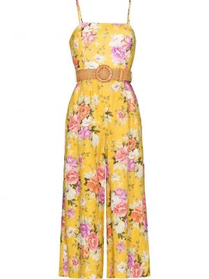 ZIMMERMANN Honour floral-print sleeveless jumpsuit - Giallo