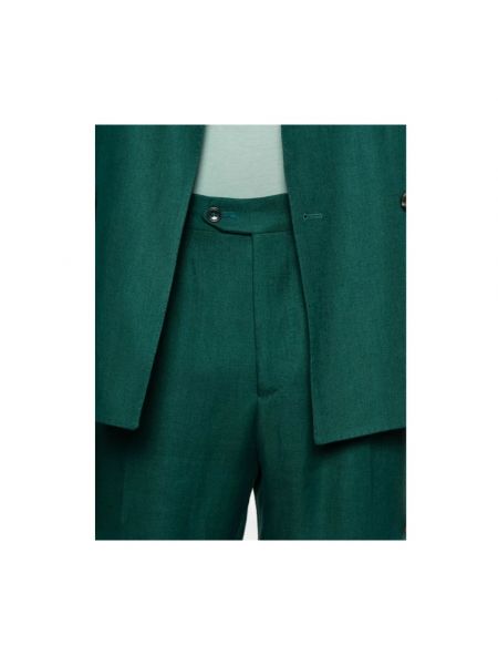 Pantalones de lino Tagliatore verde
