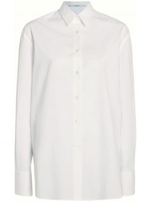 Βαμβακερό πουκάμισο Another Tomorrow λευκό