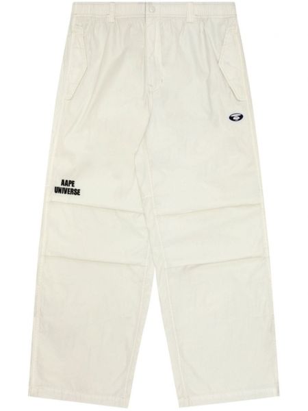 Sportovní kalhoty s výšivkou Aape By *a Bathing Ape® bílé