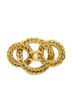 Spilla in maglia Chanel Pre-owned oro
