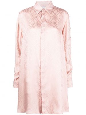 Σατέν φόρεμα Koché ροζ