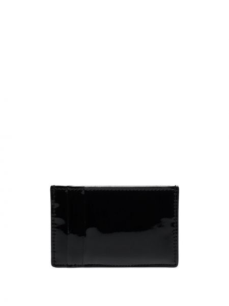 Lakovaná kožená peněženka Alexander Mcqueen černá
