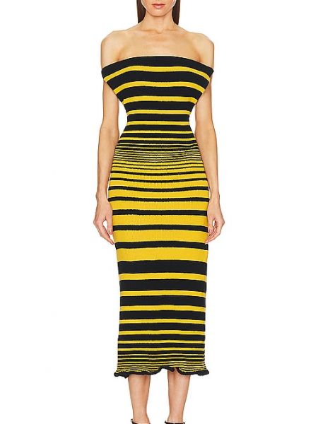 Robe mi-longue George Trochopoulos jaune