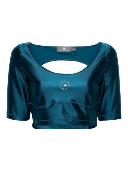 Bluzka Adidas By Stella Mccartney niebieska