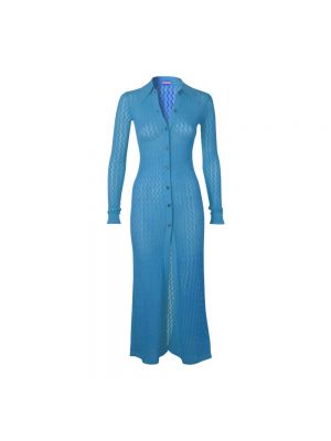 Niebieska dzianinowa sukienka midi Dodo Bar Or