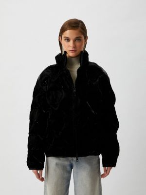 Утепленная куртка Love Moschino черная