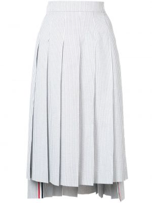 Plisovaná sukňa Thom Browne sivá