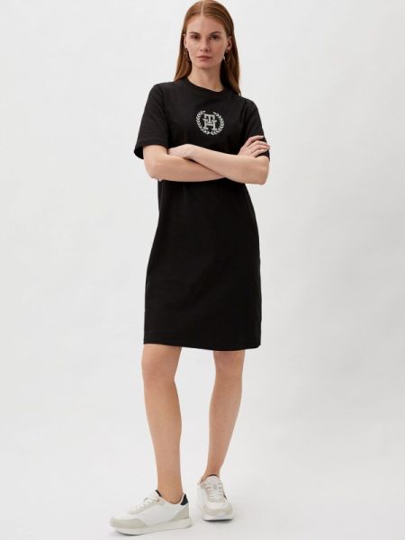 Платье-футболка Tommy Hilfiger черное